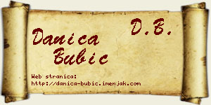 Danica Bubić vizit kartica